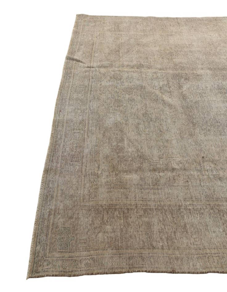 Detail image of 9' 6 x 12' 6  Hand Knotted Ultra Vintage Persian Wool Rug