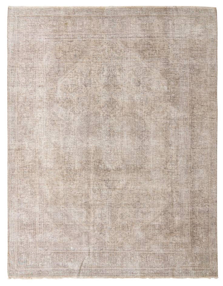 Detail image of 9' 6 x 12' 6 Hand Knotted Ultra Vintage Persian Wool Rug