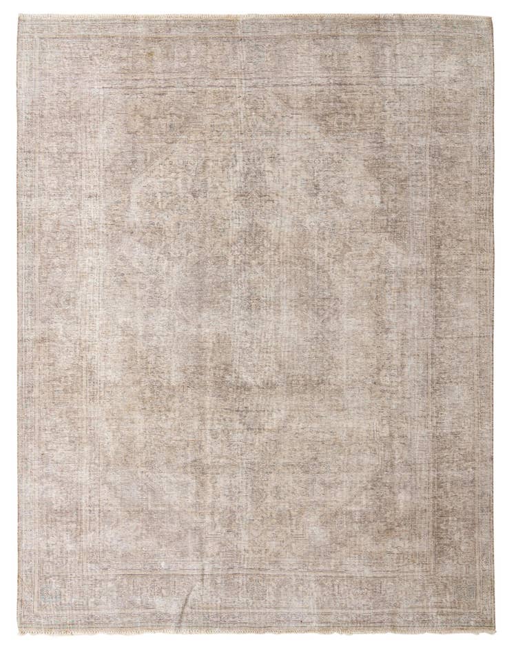 Detail image of 9' 6 x 12' 6 Hand Knotted Ultra Vintage Persian Wool Rug