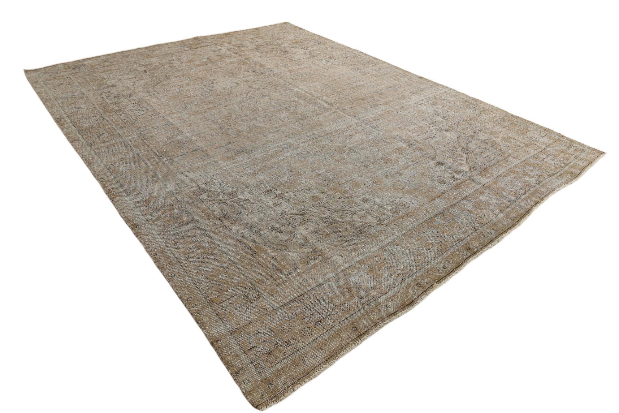 9' 7 x 12' 4 Hand Knotted Ultra Vintage Persian Wool Rug