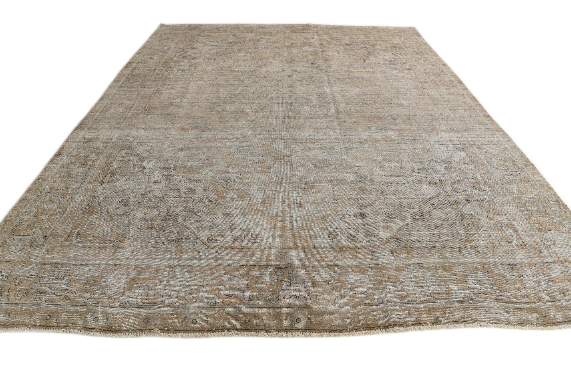 9' 7 x 12' 4 Hand Knotted Ultra Vintage Persian Wool Rug