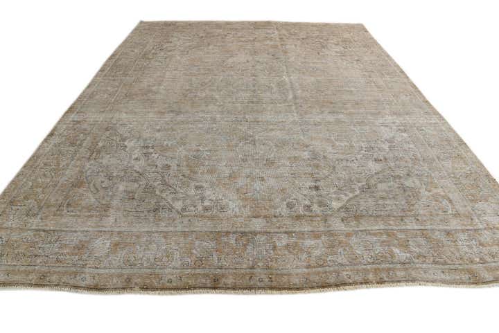 9' 7 x 12' 4 Hand Knotted Ultra Vintage Persian Wool Rug