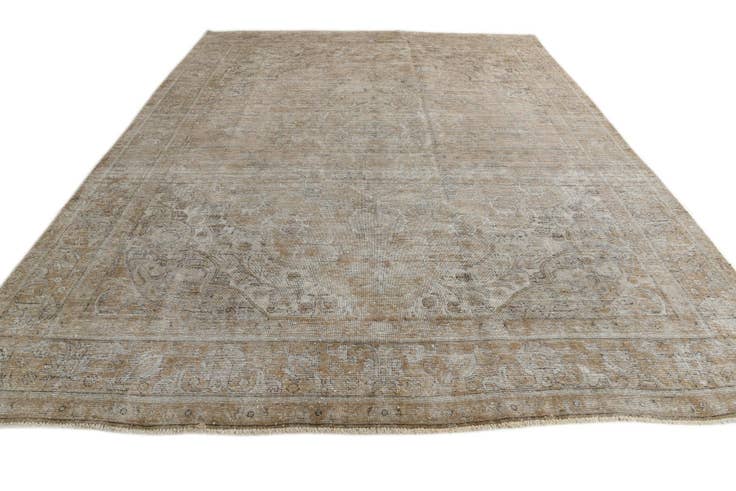 Detail image of 9' 7 x 12' 4 Hand Knotted Ultra Vintage Persian Wool Rug