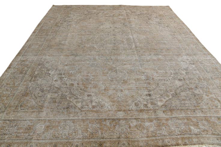 Detail image of 9' 7 x 12' 4 Hand Knotted Ultra Vintage Persian Wool Rug