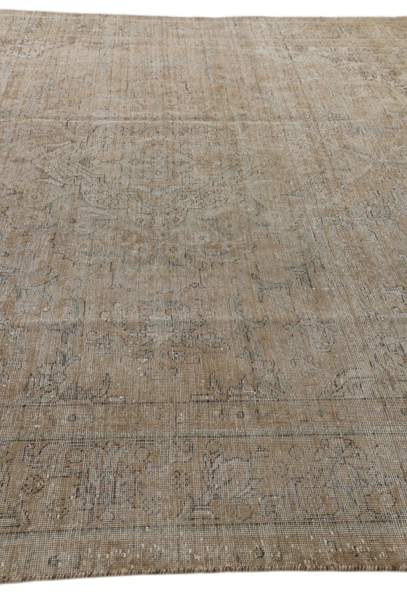 9' 7 x 12' 4 Hand Knotted Ultra Vintage Persian Wool Rug