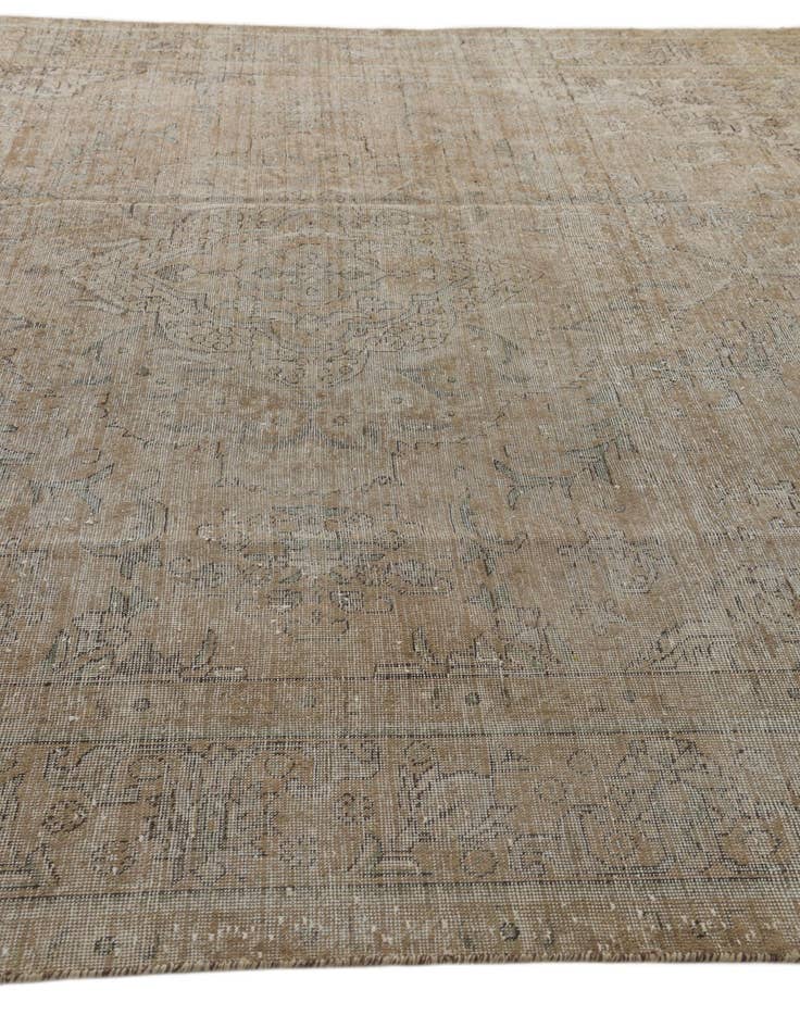 Detail image of 9' 7 x 12' 4  Hand Knotted Ultra Vintage Persian Wool Rug