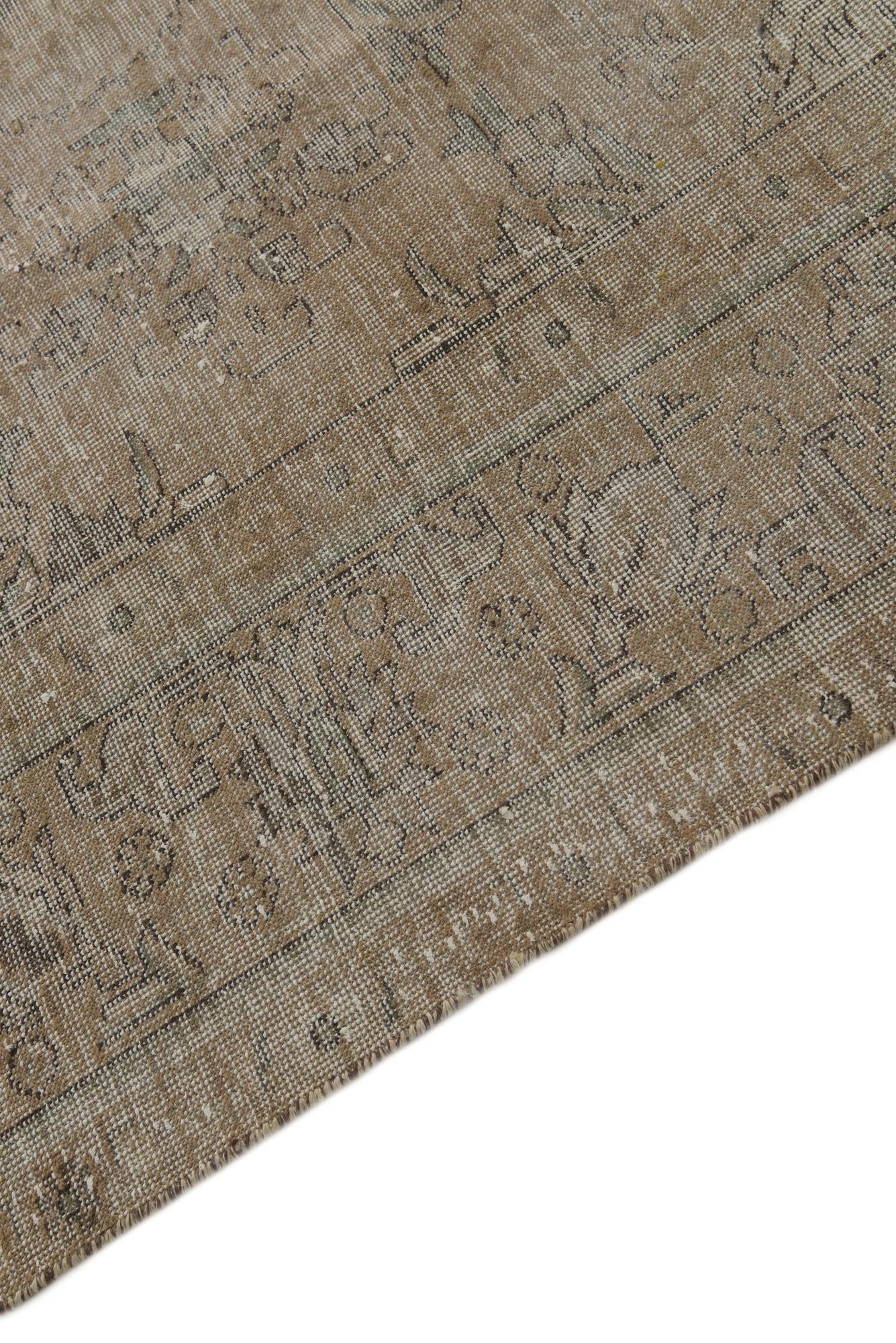 9' 7 x 12' 4 Hand Knotted Ultra Vintage Persian Wool Rug