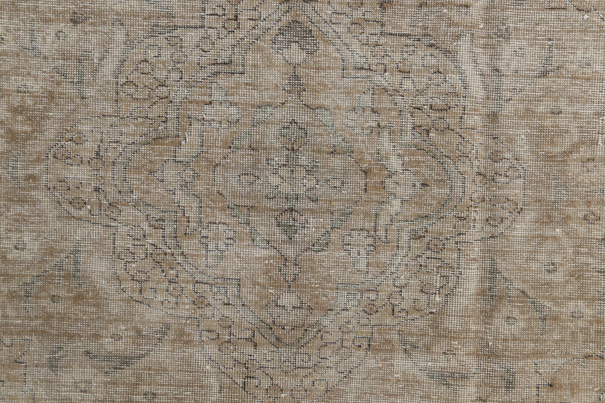 9' 7 x 12' 4 Hand Knotted Ultra Vintage Persian Wool Rug