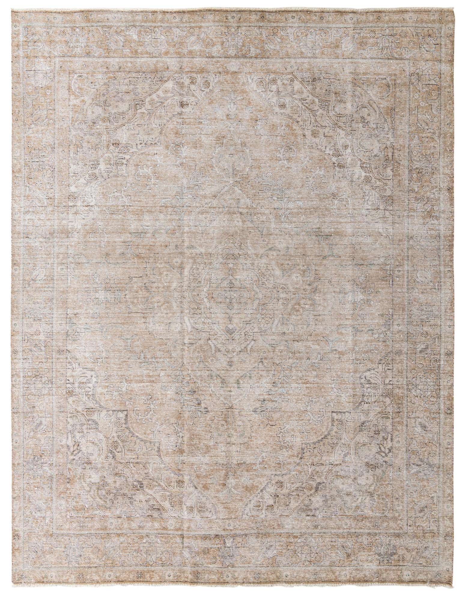 9' 7 x 12' 4 Hand Knotted Ultra Vintage Persian Wool Rug