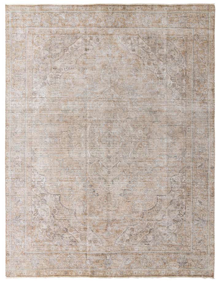 9' 7 x 12' 4 Hand Knotted Ultra Vintage Persian Wool Rug