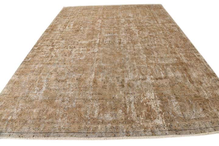 9' 5 x 13' 1 Hand Knotted Ultra Vintage Persian Wool Rug