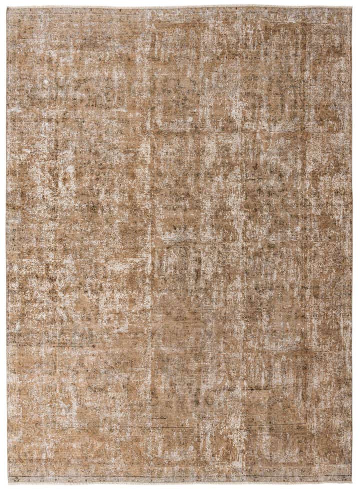 9' 5 x 13' 1 Hand Knotted Ultra Vintage Persian Wool Rug