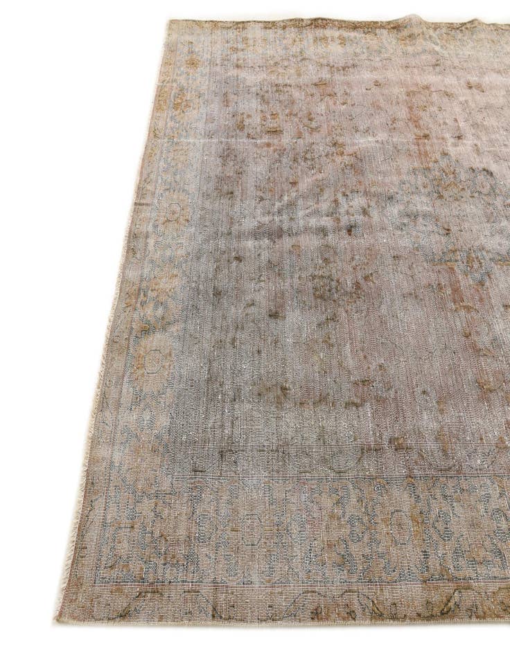 Detail image of 6' 5 x 9' 8  Hand Knotted Ultra Vintage Persian Wool Rug