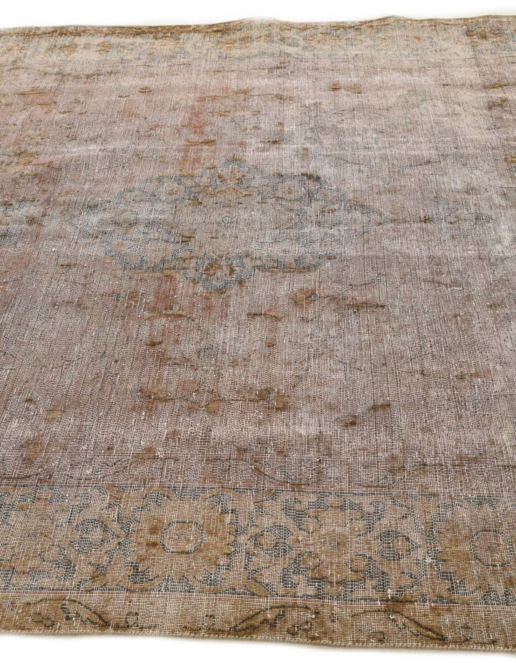 Detail image of 6' 5 x 9' 8  Hand Knotted Ultra Vintage Persian Wool Rug