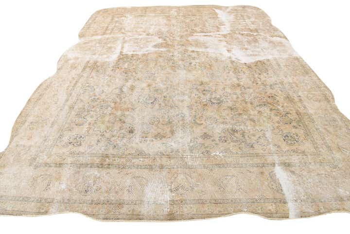 9' 7 x 13' Hand Knotted Ultra Vintage Persian Wool Rug