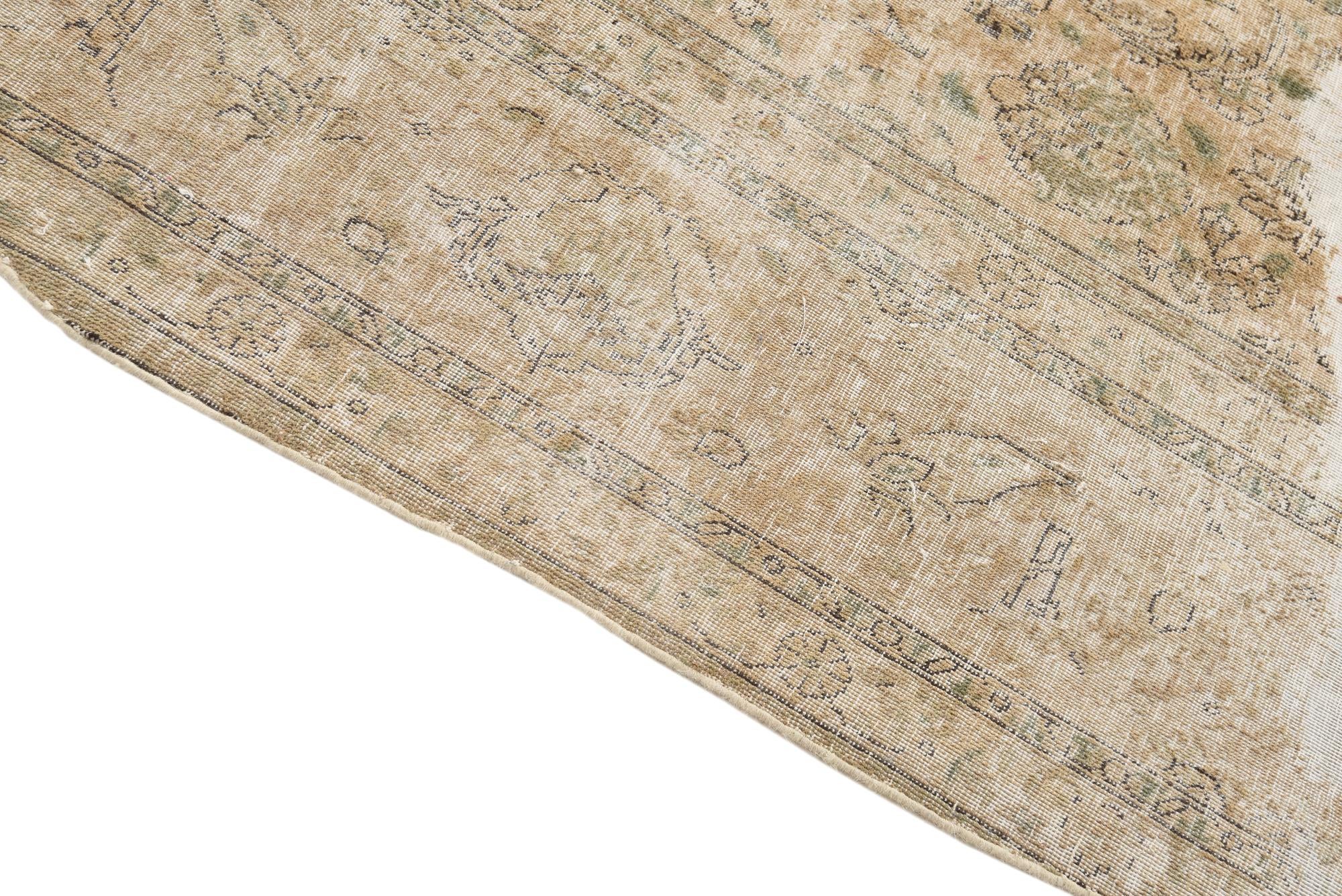 9' 7 x 13' Hand Knotted Ultra Vintage Persian Wool Rug