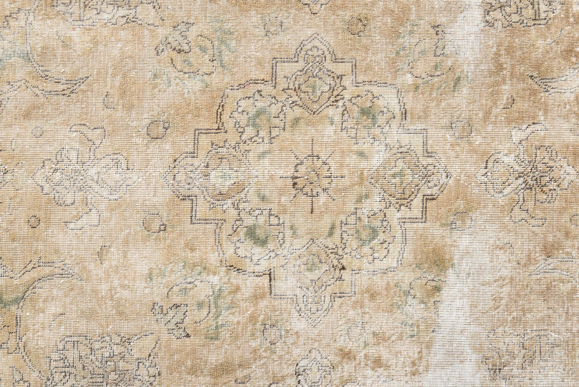 9' 7 x 13' Hand Knotted Ultra Vintage Persian Wool Rug