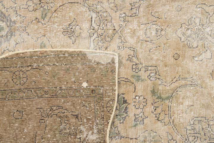 9' 7 x 13' Hand Knotted Ultra Vintage Persian Wool Rug