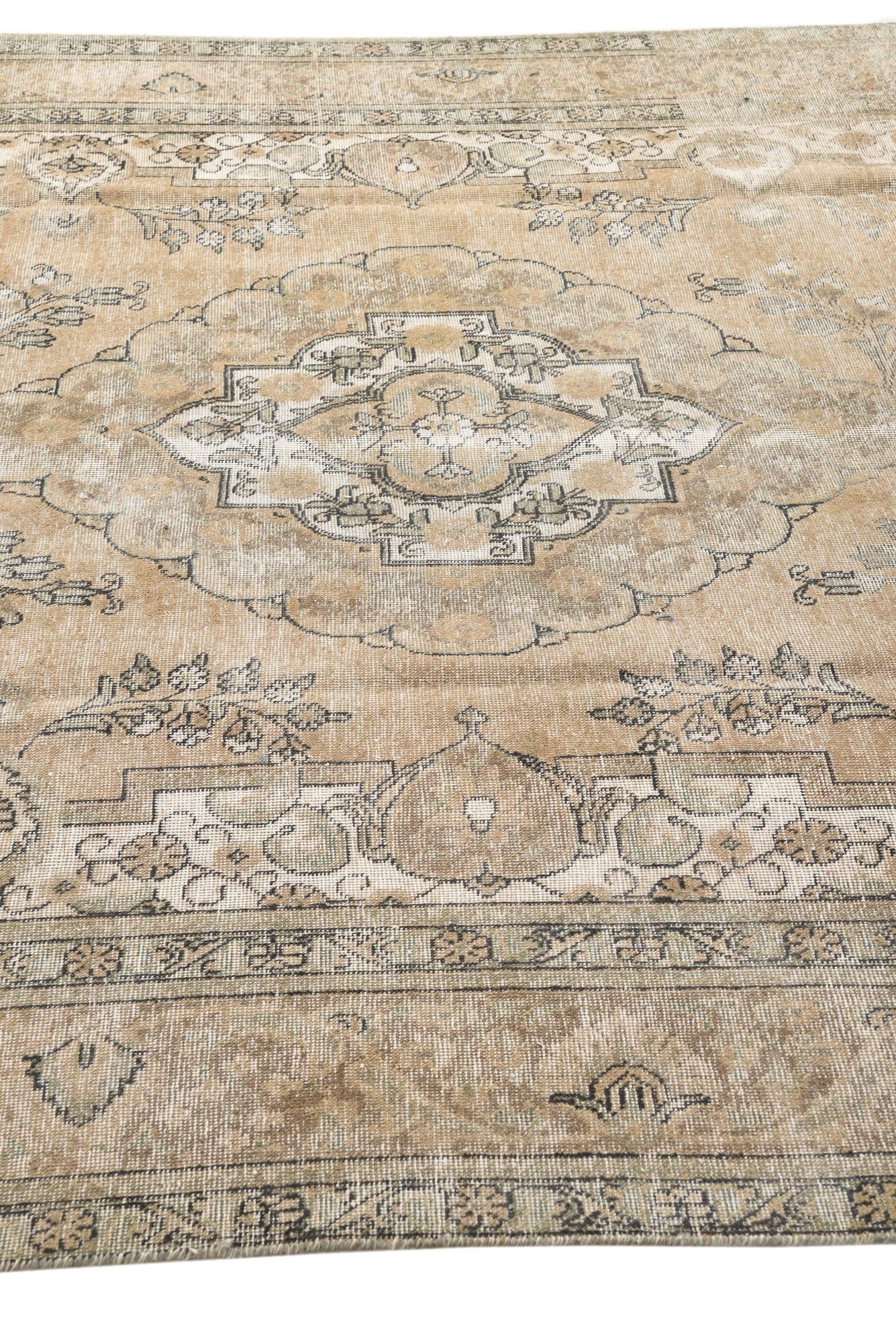 8' 3 x 11' 4 Hand Knotted Ultra Vintage Persian Wool Rug