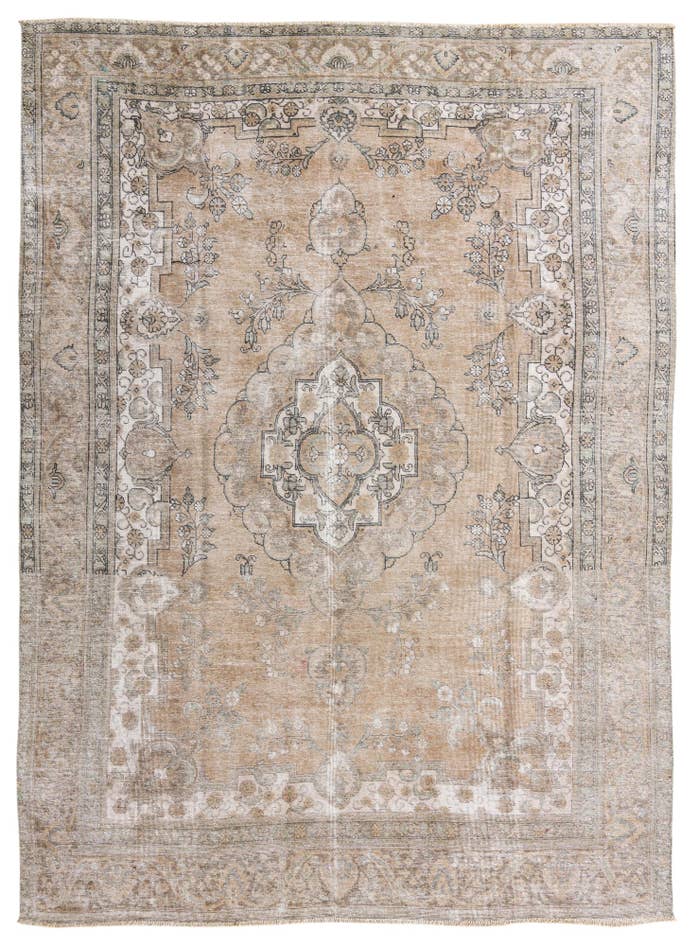 Detail image of 8' 3 x 11' 4 Hand Knotted Ultra Vintage Persian Wool Rug