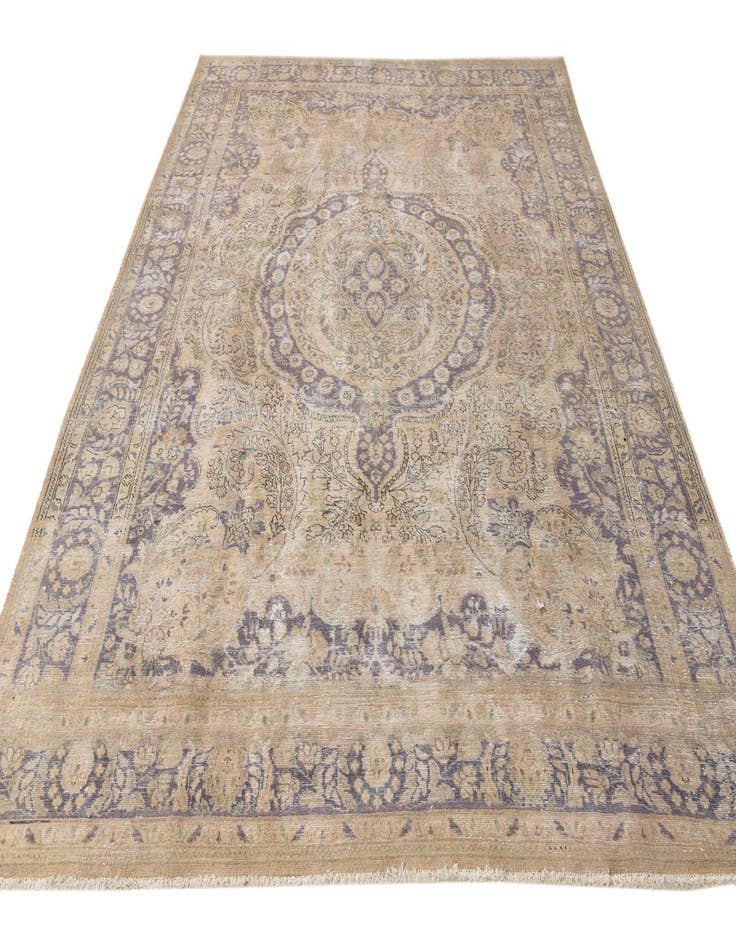 Detail image of 8' 6 x 11' 2  Hand Knotted Ultra Vintage Persian Wool Rug