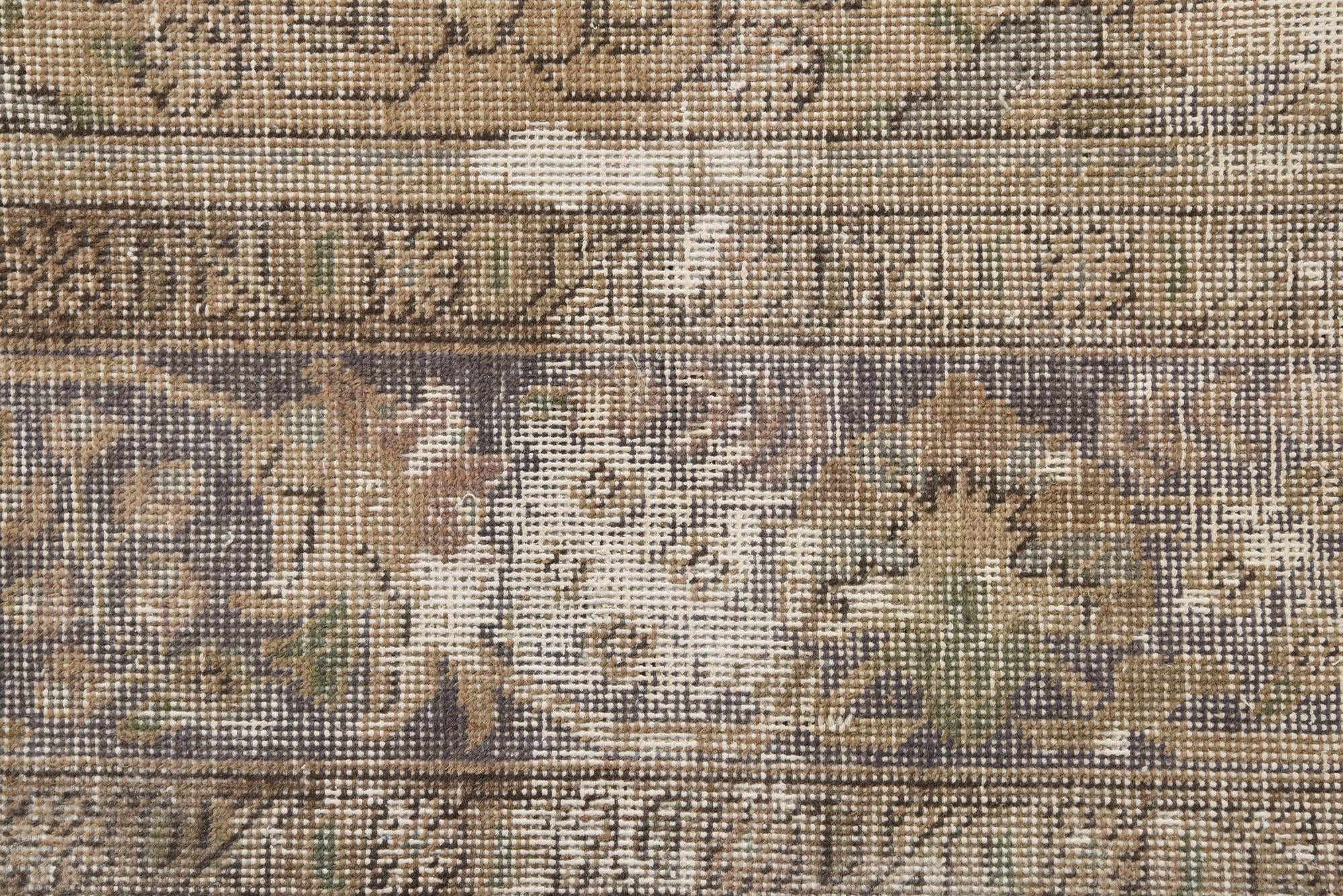 6' 4 x 8' 10 Hand Knotted Ultra Vintage Persian Wool Rug