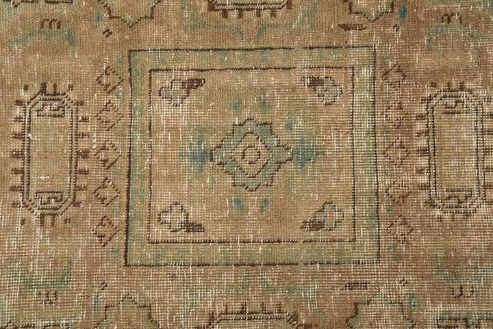 6' 4 x 9' 8 Hand Knotted Ultra Vintage Persian Wool Rug