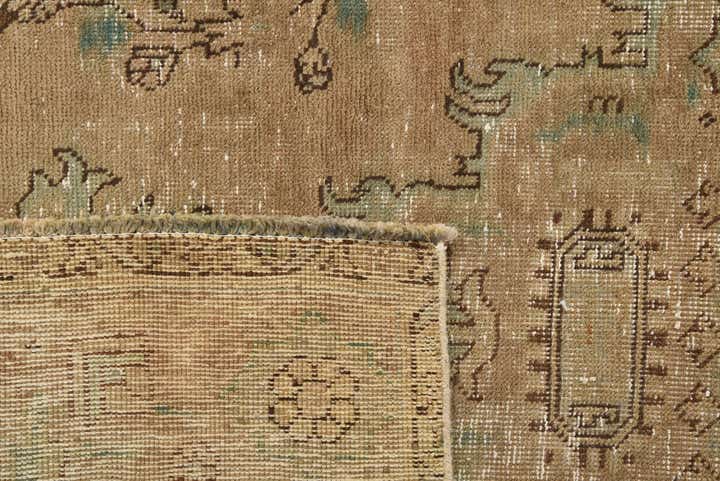 6' 4 x 9' 8 Hand Knotted Ultra Vintage Persian Wool Rug