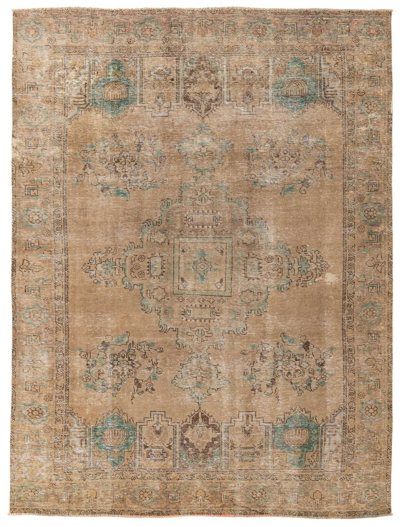 Primary image 6' 4 x 9' 8  Hand Knotted Ultra Vintage Persian Wool Rug