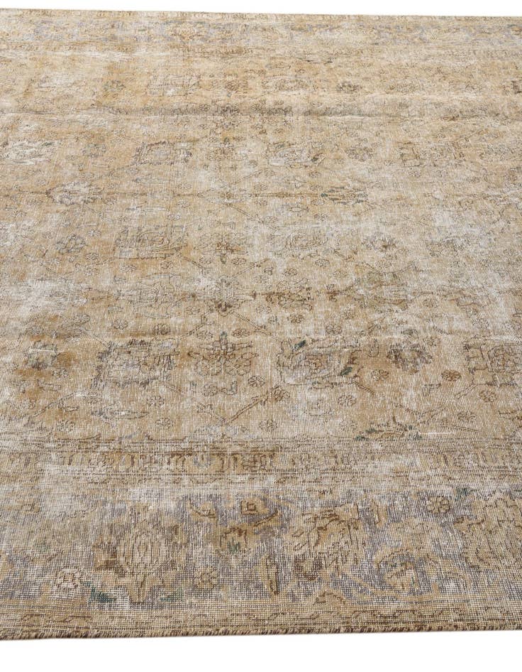 Detail image of 9' 4 x 12' 5  Hand Knotted Ultra Vintage Persian Wool Rug