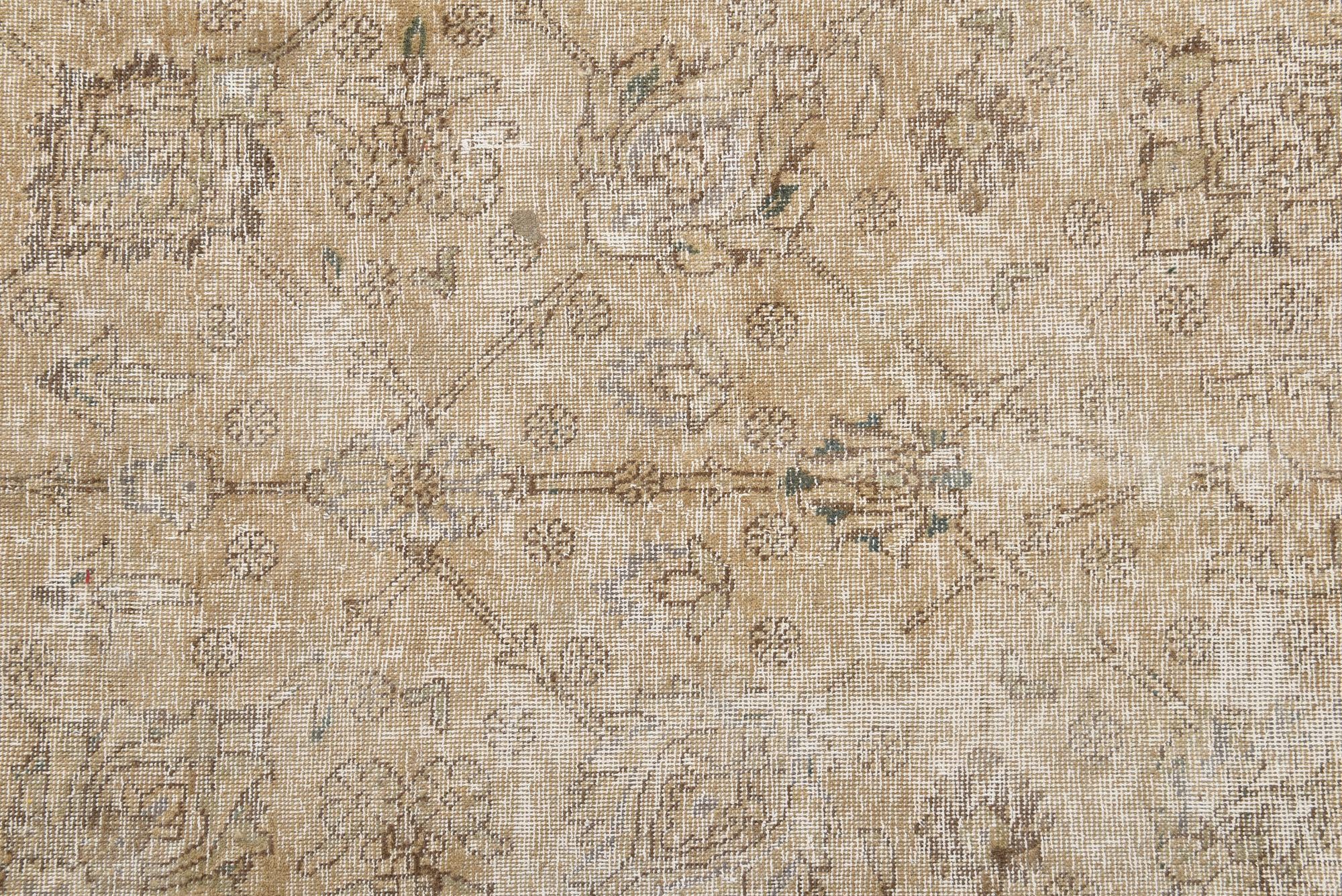 9' 4 x 12' 5 Hand Knotted Ultra Vintage Persian Wool Rug