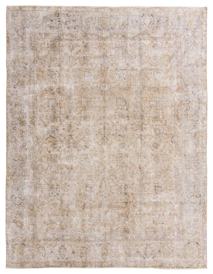 Detail image of 9' 4 x 12' 5 Hand Knotted Ultra Vintage Persian Wool Rug