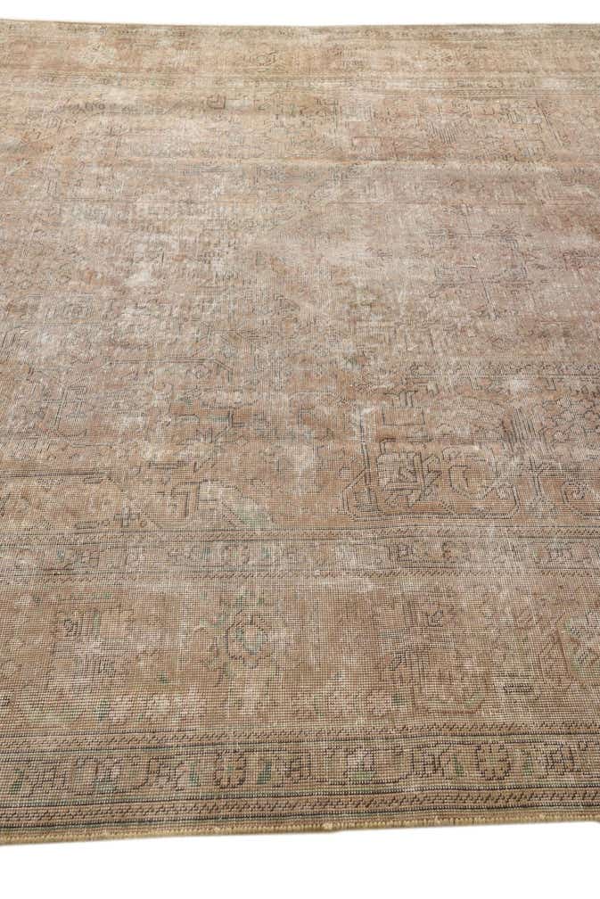 9' 6 x 12' 9 Hand Knotted Ultra Vintage Persian Wool Rug