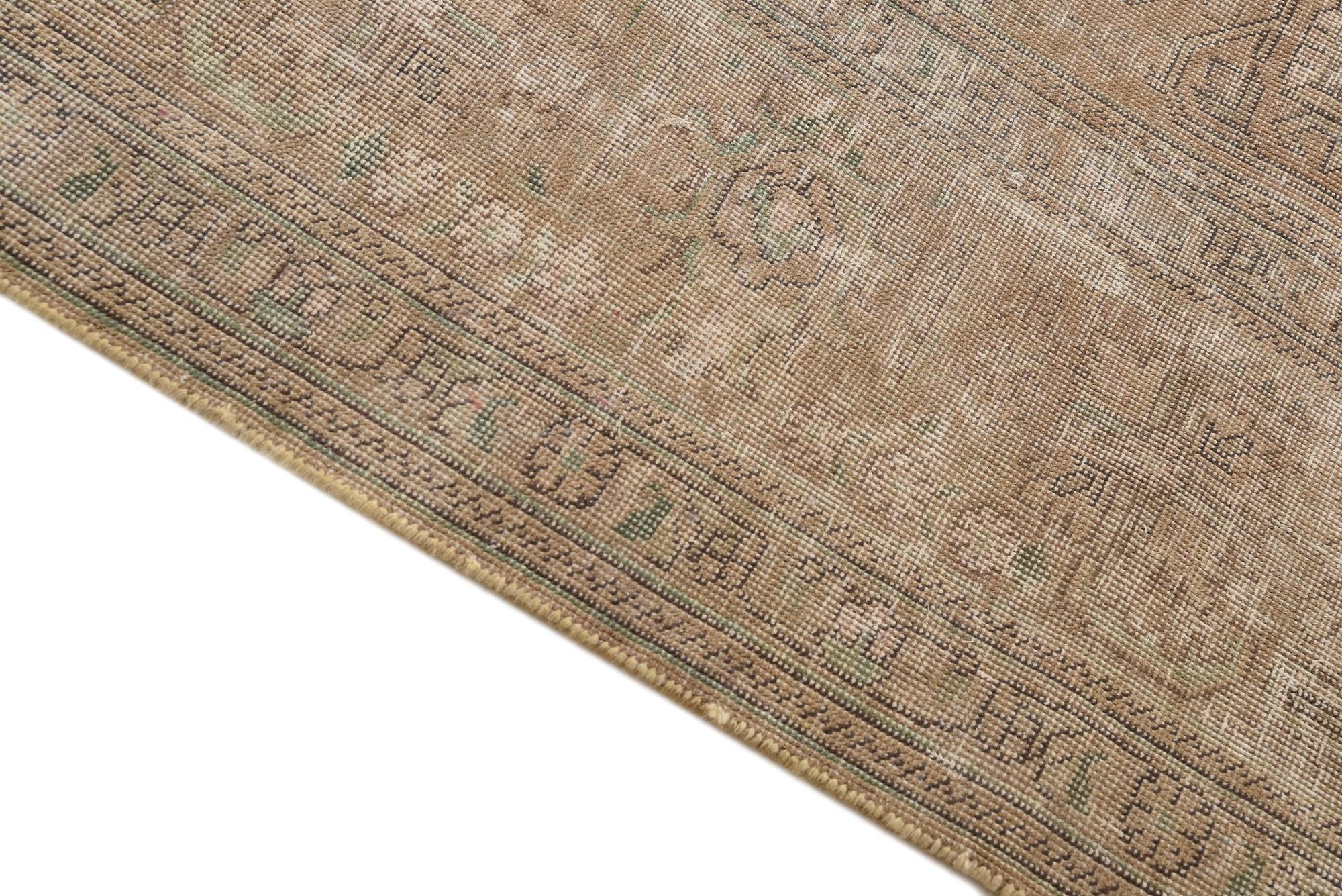 9' 6 x 12' 9 Hand Knotted Ultra Vintage Persian Wool Rug