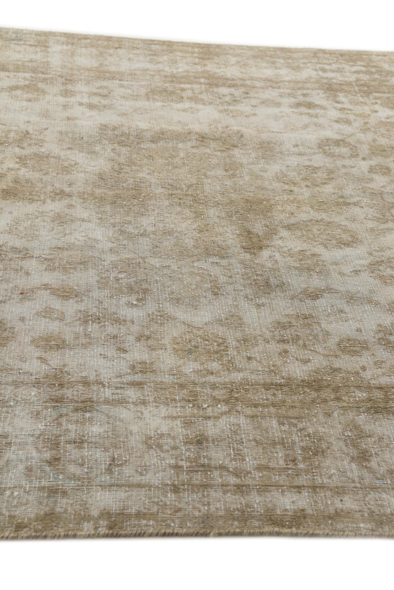 7' x 10' Hand Knotted Ultra Vintage Persian Wool Rug