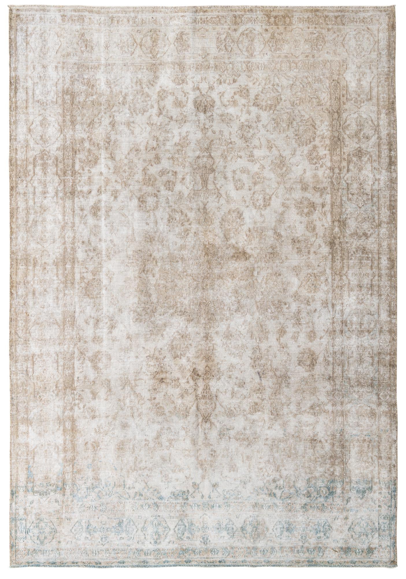 7' x 10' Hand Knotted Ultra Vintage Persian Wool Rug