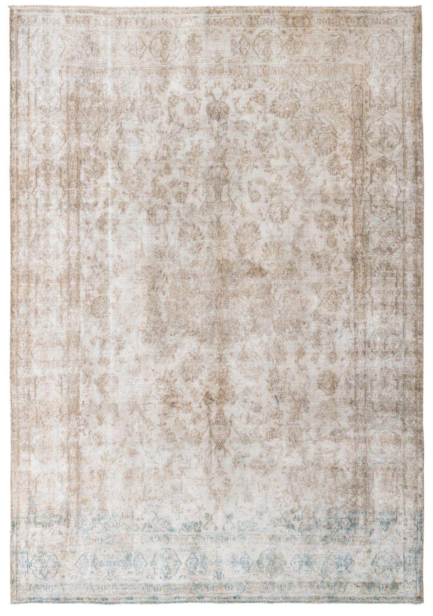 7' x 10' Hand Knotted Ultra Vintage Persian Wool Rug