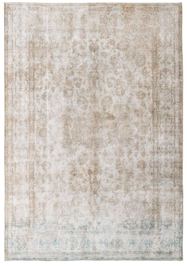 7' x 10' Hand Knotted Ultra Vintage Persian Wool Rug
