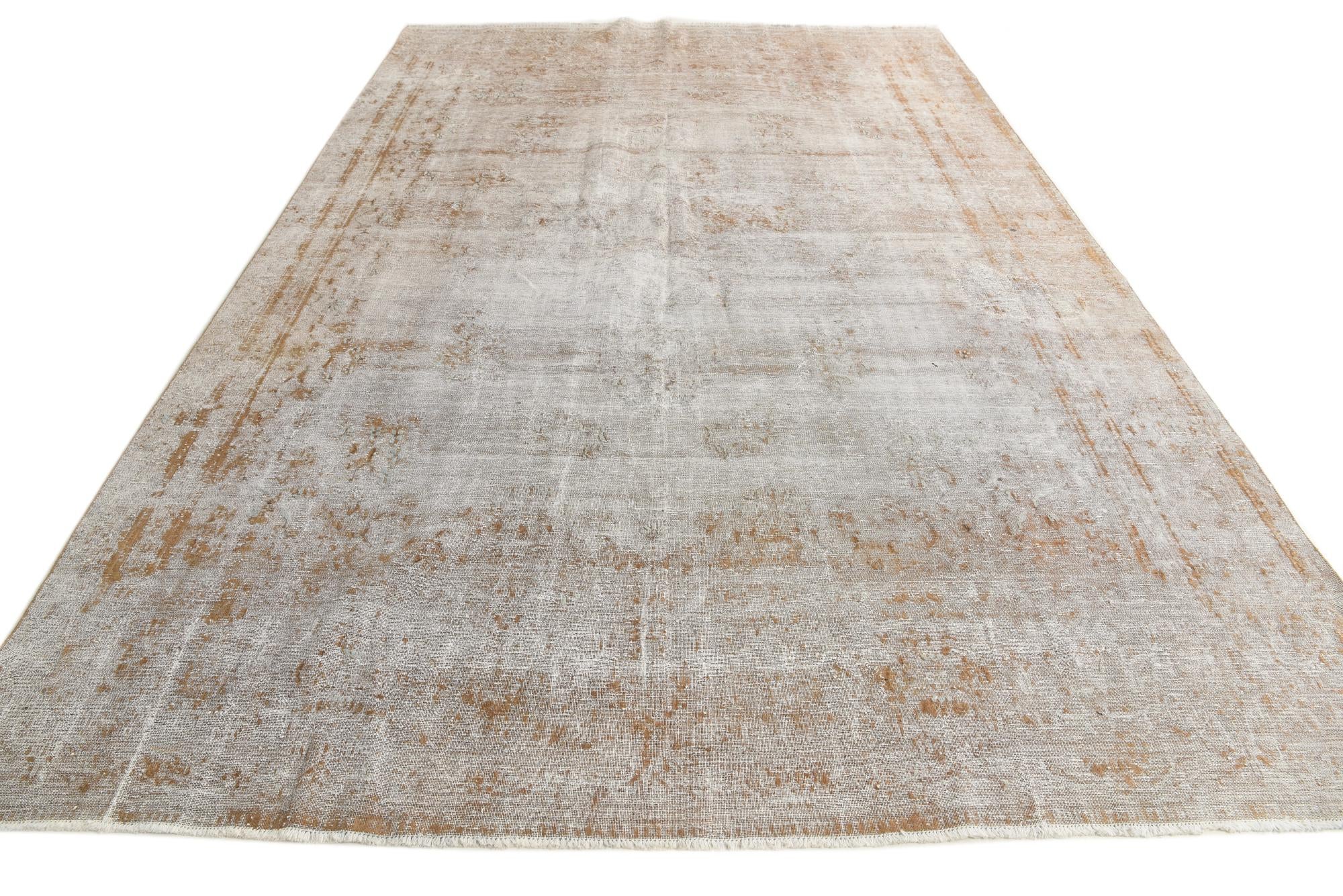8' 6 x 13' 2 Hand Knotted Ultra Vintage Persian Wool Rug