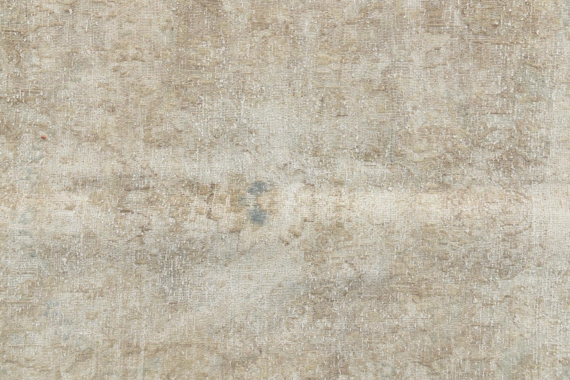 9' 9 x 12' 10 Hand Knotted Ultra Vintage Persian Wool Rug