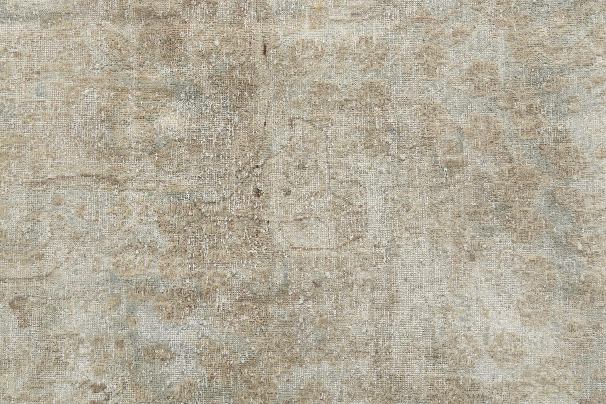 9' 9 x 12' 10 Hand Knotted Ultra Vintage Persian Wool Rug