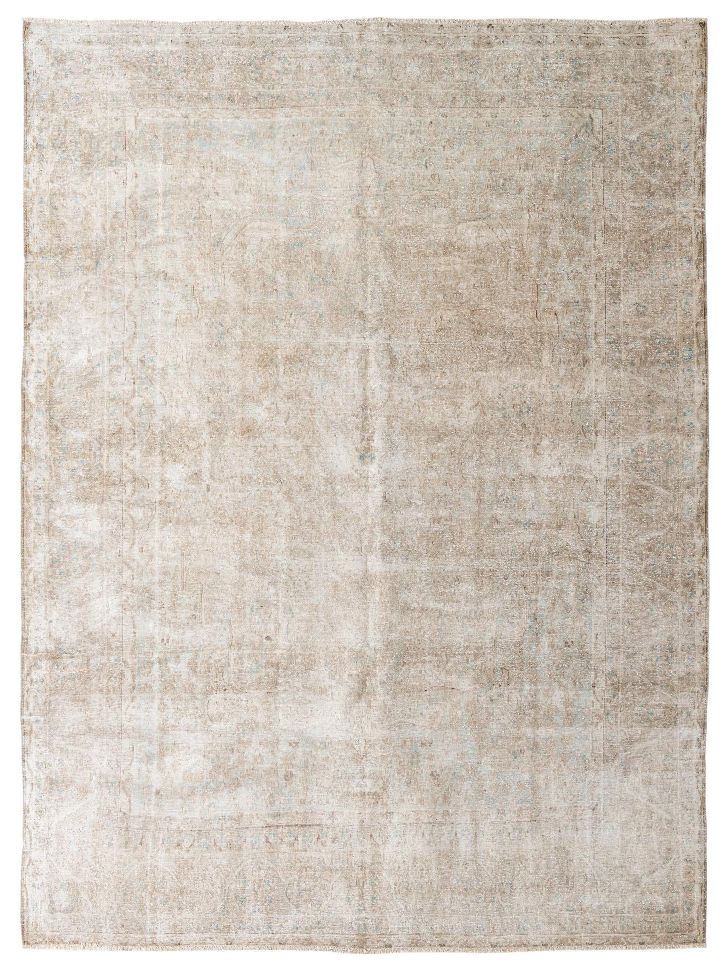 9' 9 x 12' 10 Hand Knotted Ultra Vintage Persian Wool Rug