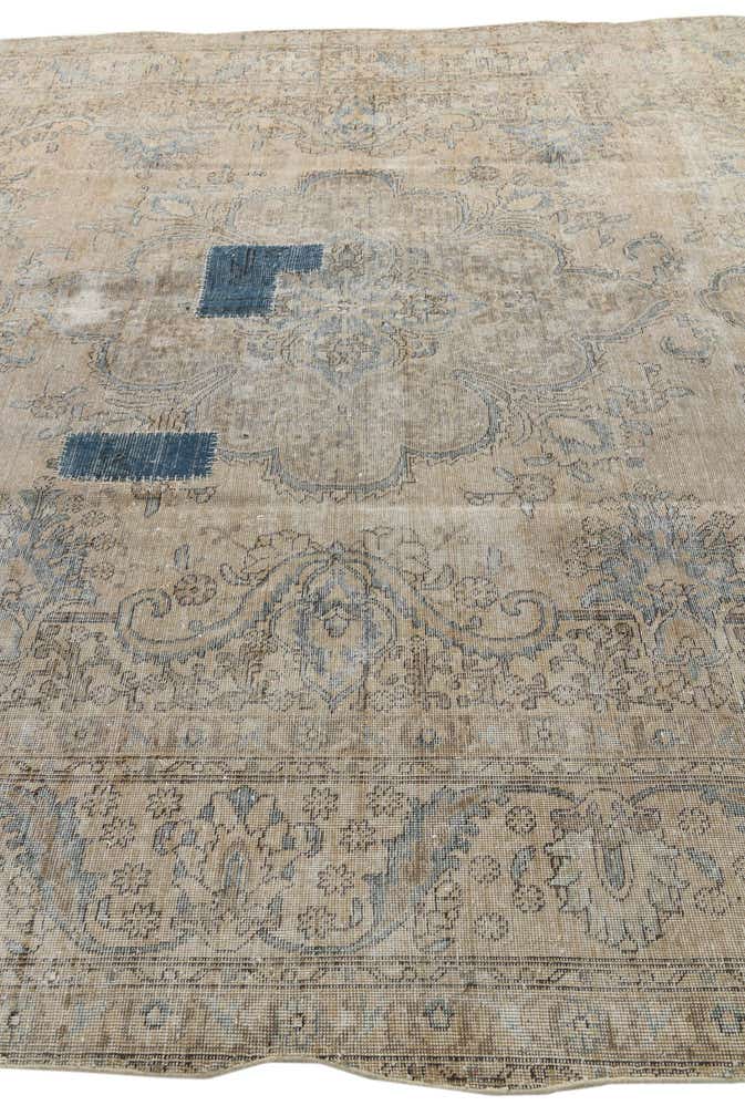 9' 6 x 12' 10 Hand Knotted Ultra Vintage Persian Wool Rug