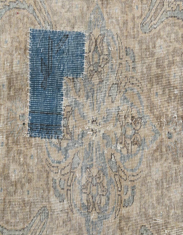 Detail image of 9' 6 x 12' 10  Hand Knotted Ultra Vintage Persian Wool Rug