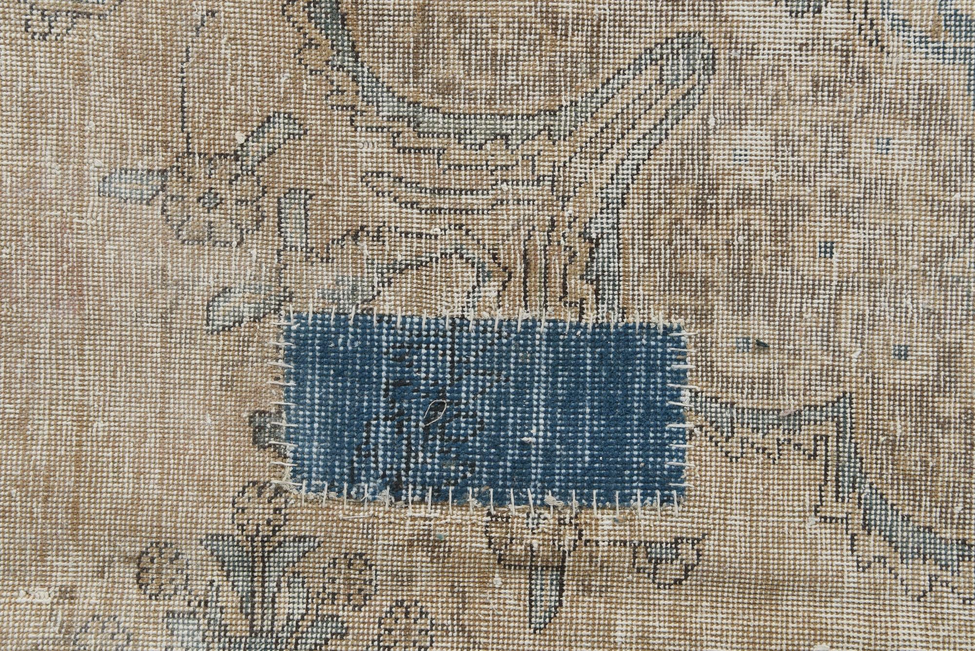 9' 6 x 12' 10 Hand Knotted Ultra Vintage Persian Wool Rug