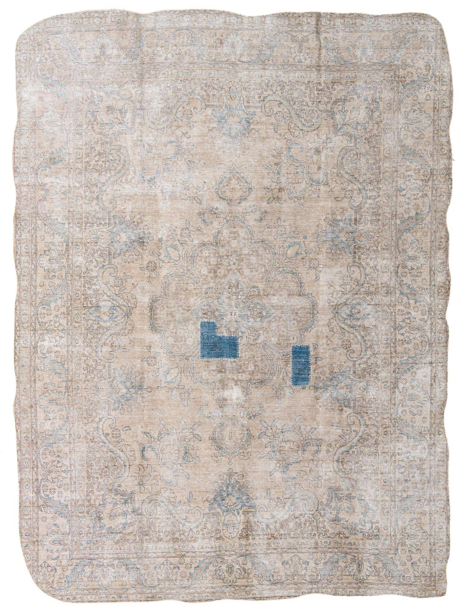9' 6 x 12' 10 Hand Knotted Ultra Vintage Persian Wool Rug