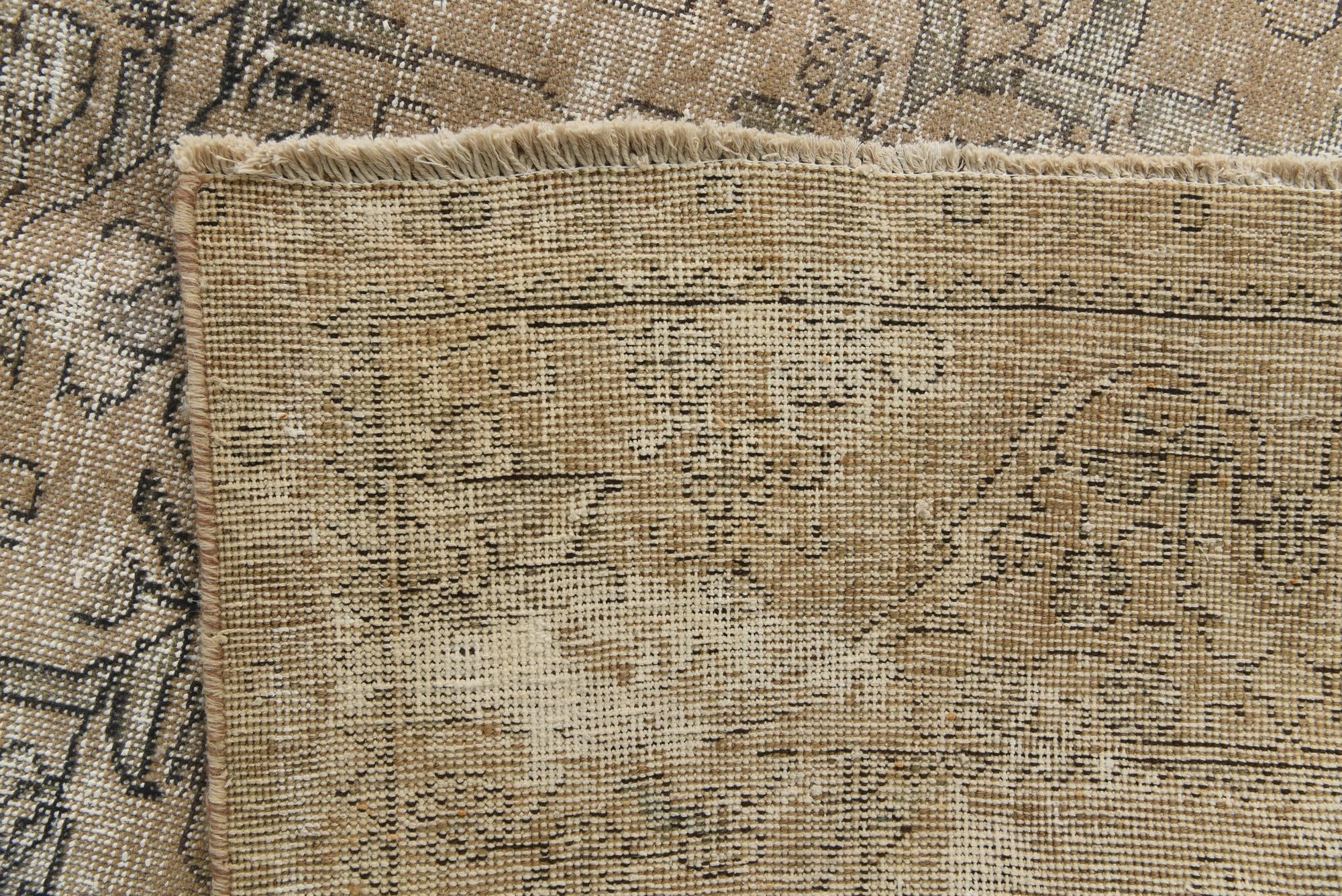 9' 2 x 12' 9 Hand Knotted Ultra Vintage Persian Wool Rug