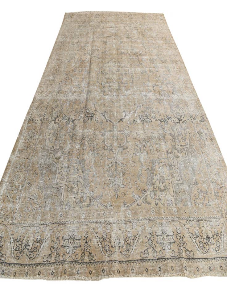 Detail image of 9' 2 x 12' 9  Hand Knotted Ultra Vintage Persian Wool Rug