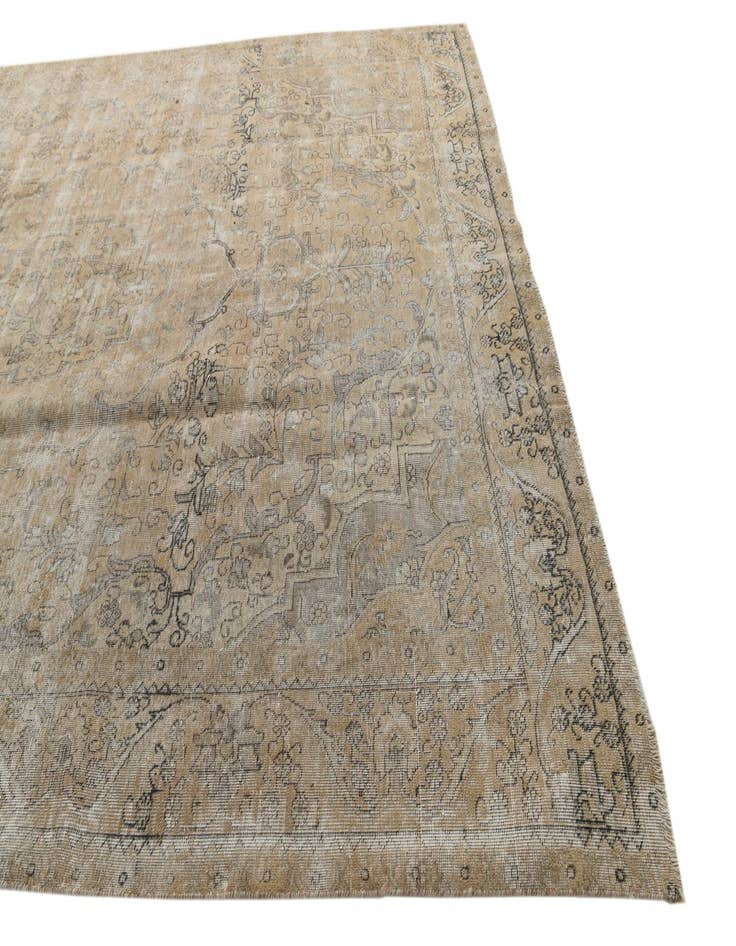 Detail image of 9' 2 x 12' 9  Hand Knotted Ultra Vintage Persian Wool Rug