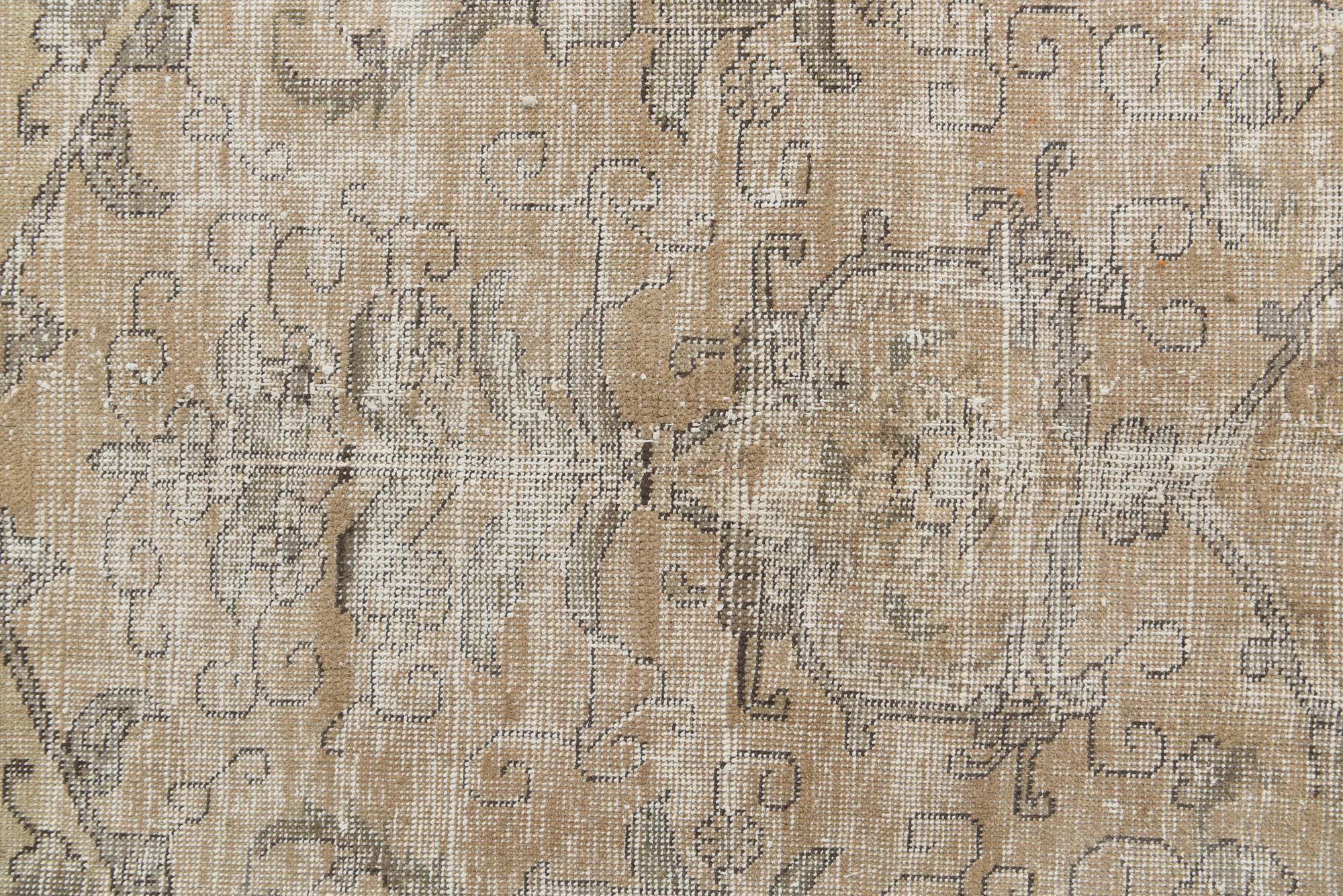 9' 2 x 12' 9 Hand Knotted Ultra Vintage Persian Wool Rug